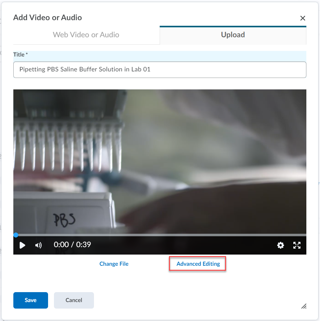 Brightspace Tip 301 AudioVideo Editor and Player CAT FooD